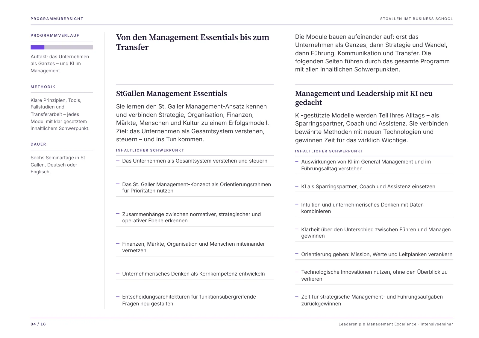 Leadership & Management Excellence · Seite 4