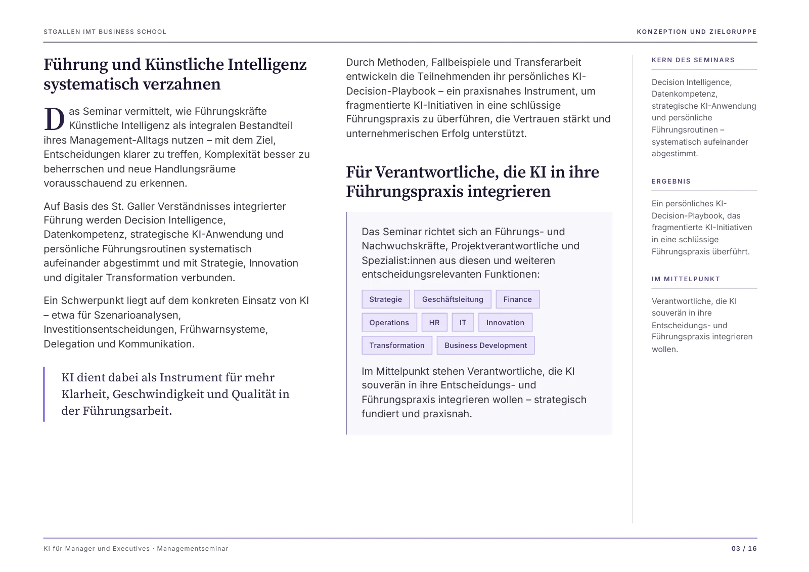 KI für Manager & Executives · Seite 3