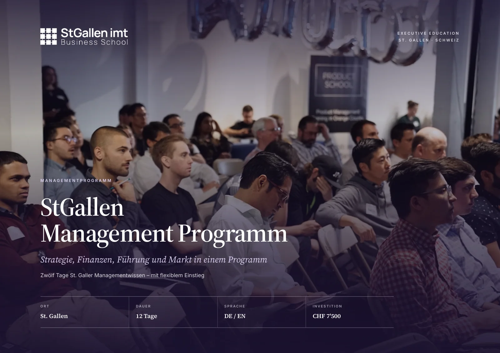 StGallen Management Programm · Cover